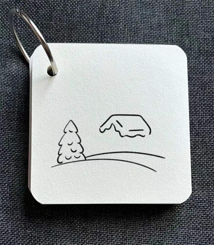 雪天里的小房子简笔画教程