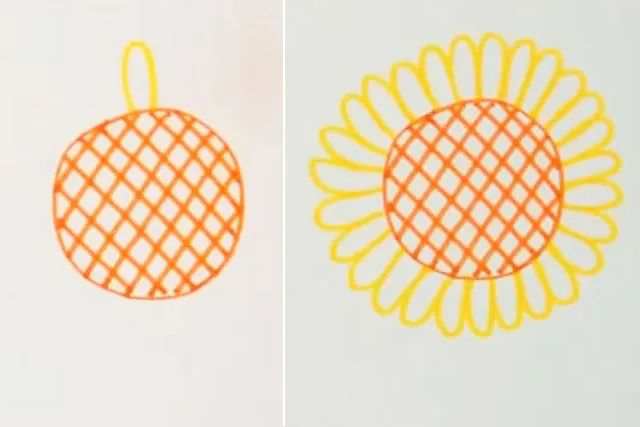 向日葵图片简笔画怎么画最简单