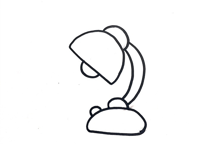 台灯简笔画怎么画图片教程