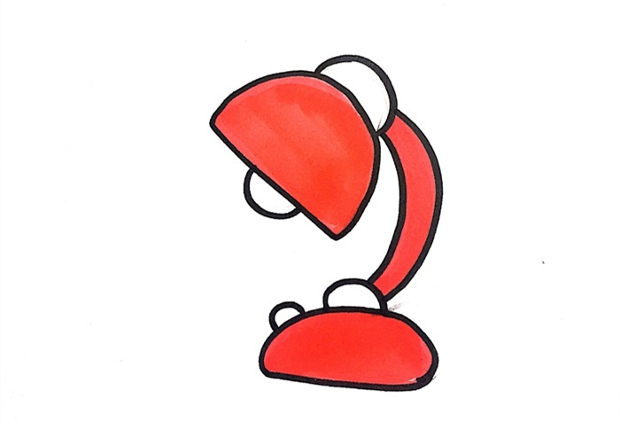 台灯简笔画怎么画图片教程