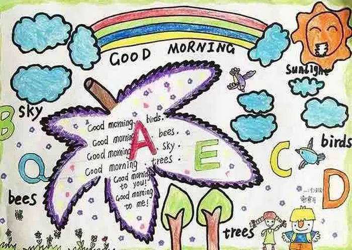 英语小报手抄报图片四年级