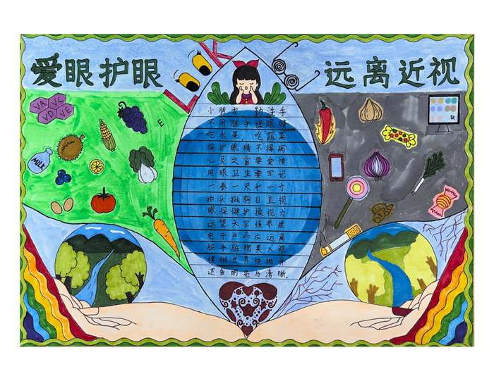 爱眼护眼手抄报图片及内容