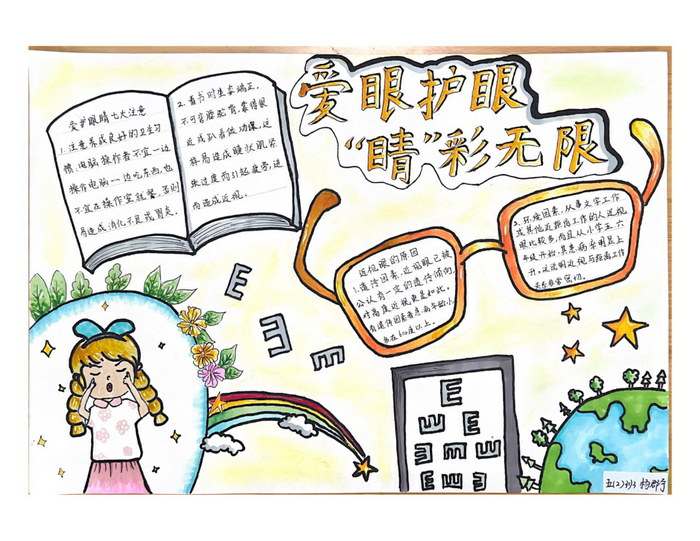 爱眼护眼手抄报图片及内容
