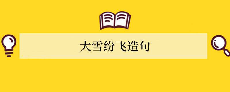 大雪纷飞造句 用大雪纷飞造句子