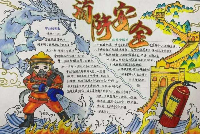 守护安全珍惜生命手抄报图片