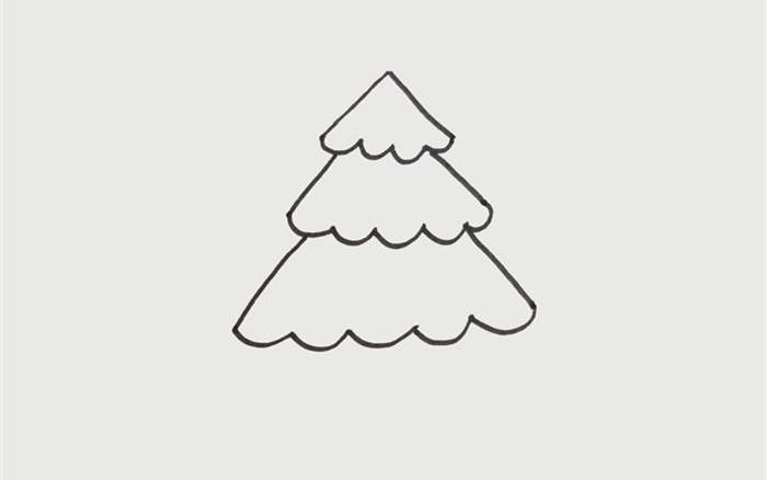 松树简笔画怎么画图片步骤