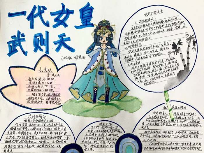 历史人物手抄报图片初一