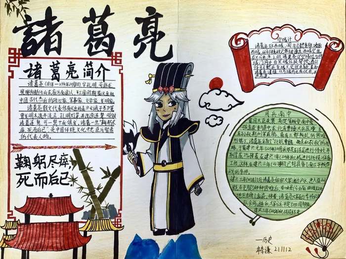 历史人物手抄报图片初一