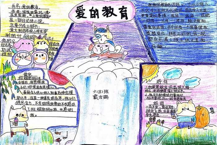 爱的教育手抄报图片简单又漂亮