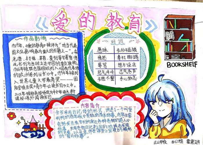 爱的教育手抄报图片简单又漂亮