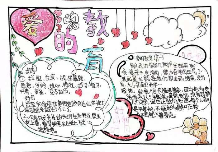 爱的教育手抄报图片简单又漂亮
