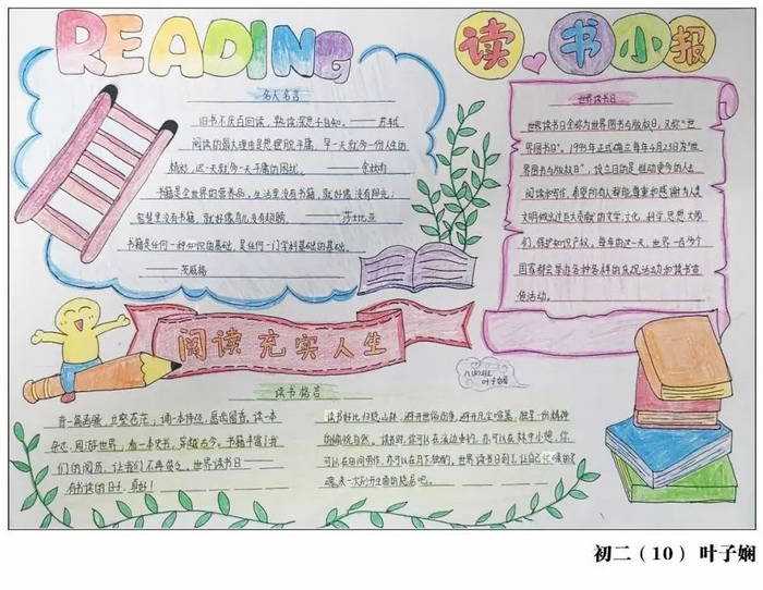 我爱阅读手抄报内容清晰漂亮好看