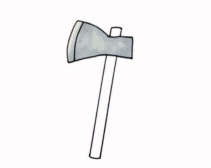 斧头简笔画怎么画图片教程