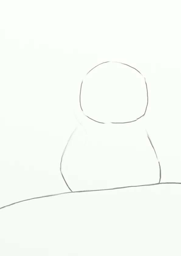 冬天少儿美术课程《夜空下的小雪人》