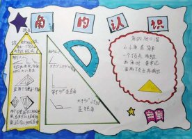 角的度量手抄报四年级（精选3张）