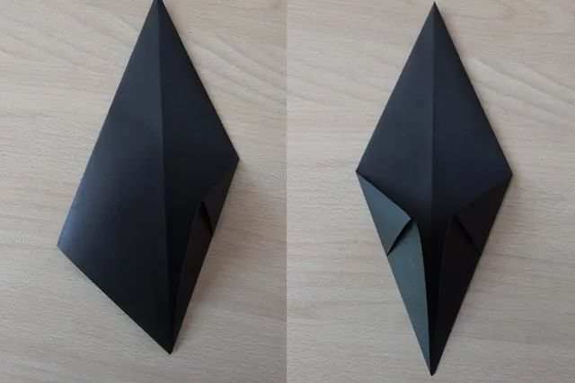 幼儿折纸手工简单小动物：怎么折纸坐着的小狗