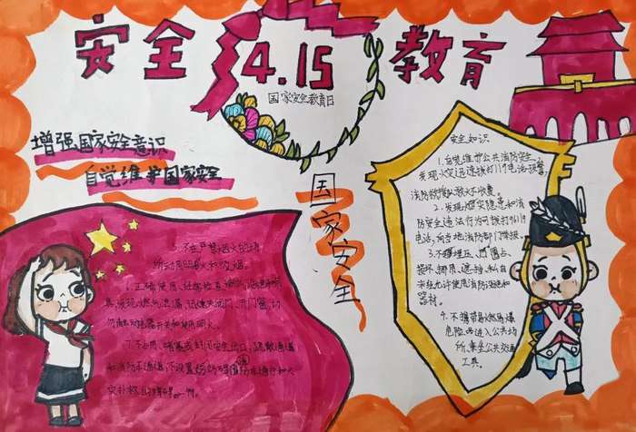 安全教育主题手抄报图片及内容简单