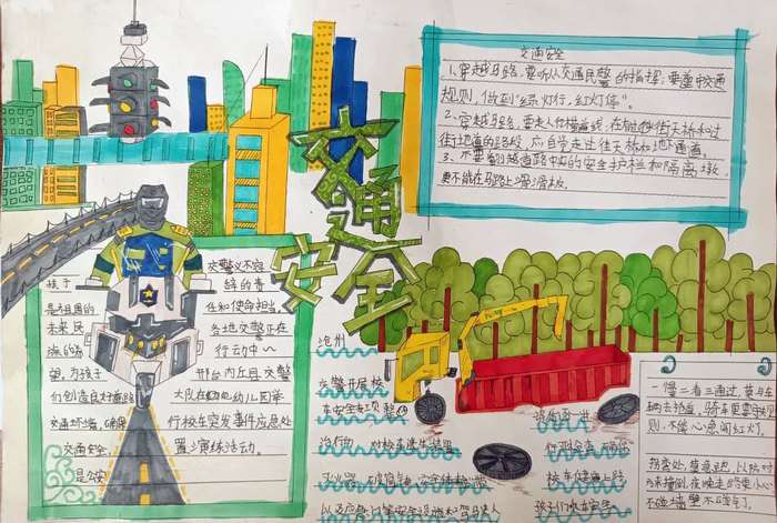 安全教育主题手抄报图片及内容简单
