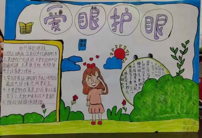 全国爱眼日手抄报图片及内容一年级