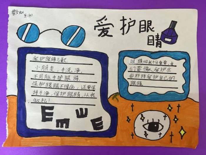 全国爱眼日手抄报图片及内容一年级