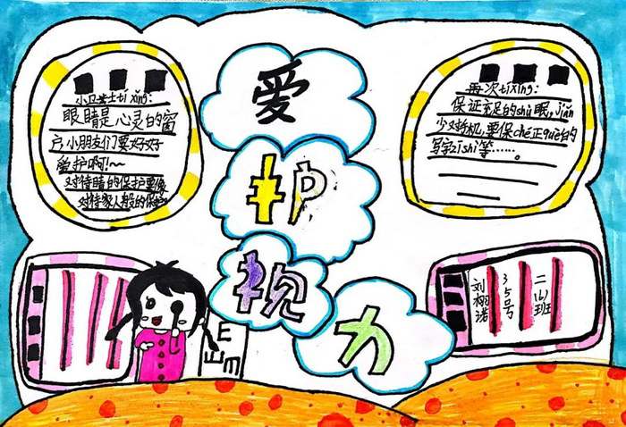 全国爱眼日手抄报图片及内容一年级