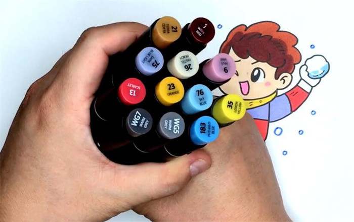 打雪仗简笔画图片教程