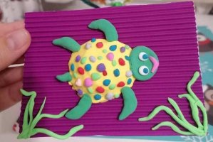 橡皮泥手工制作小动物乌龟(步骤图解)