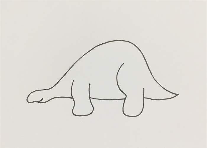 恐龙简笔画教程：剑龙的画法