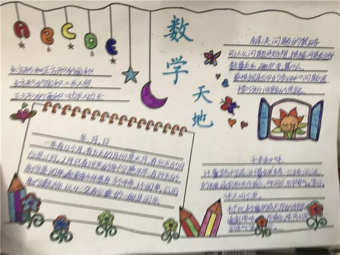 三年级数学手抄报图片漂亮