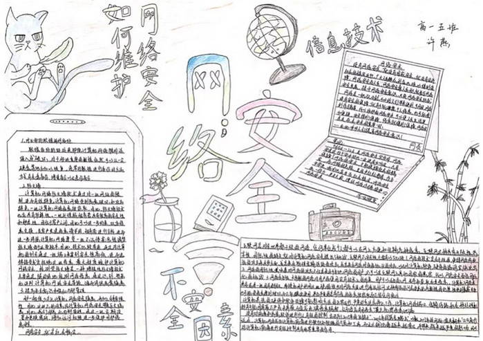 网络安全手抄报图片及内容