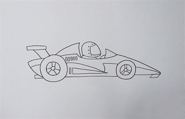 赛车简笔画图片教程
