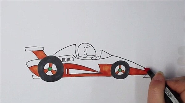 赛车简笔画图片教程
