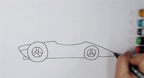 赛车简笔画图片教程