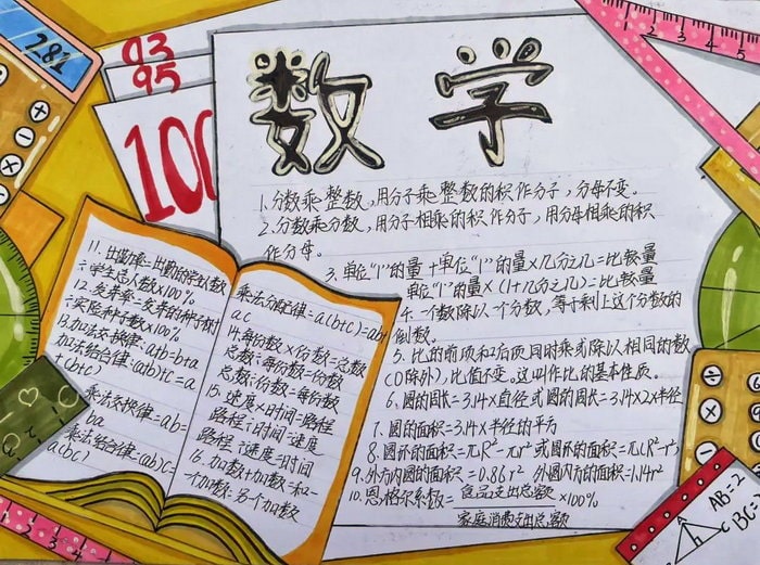 数学小报手抄报图片简单又漂亮