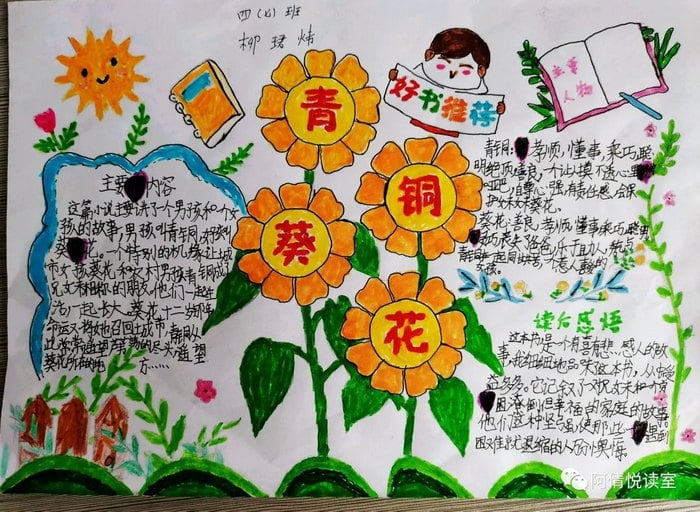 青铜葵花手抄报图片及内容