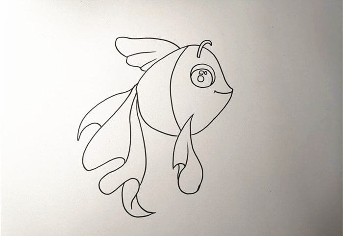 小金鱼简笔画怎么画漂亮教程