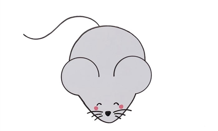 老鼠简笔画怎么画图片教程简单