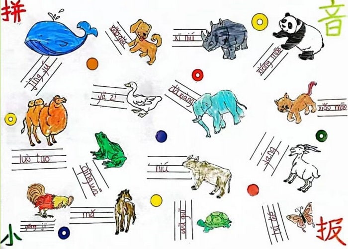 一年级拼音小报模板手抄报