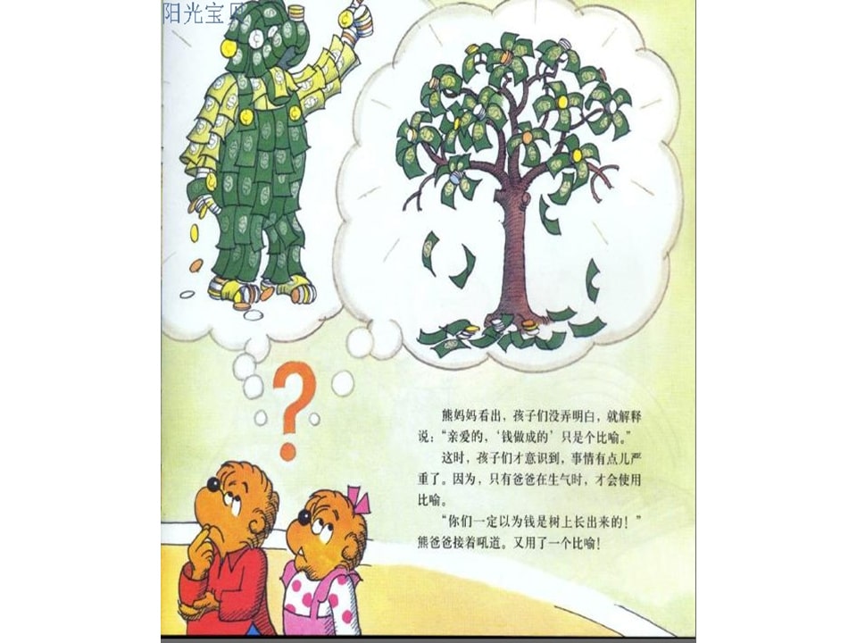 幼儿园绘本故事推荐贝贝熊系列丛书《钱的学问》