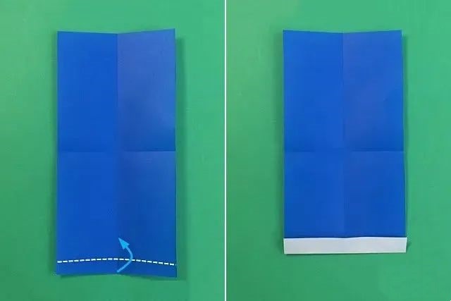 幼儿简单手工折纸一副无指手套