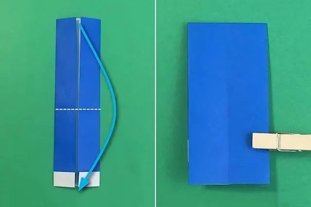 幼儿简单手工折纸一副无指手套