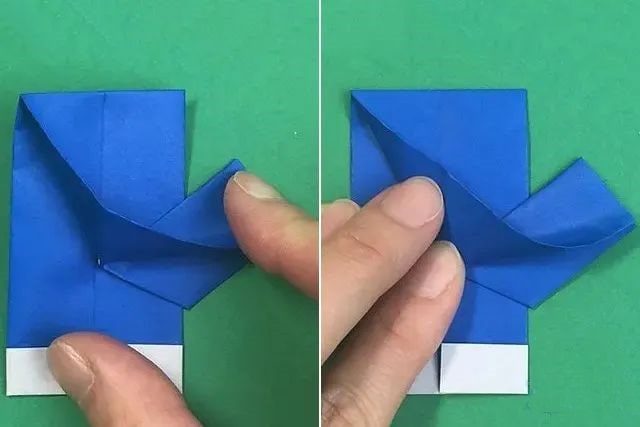 幼儿简单手工折纸一副无指手套