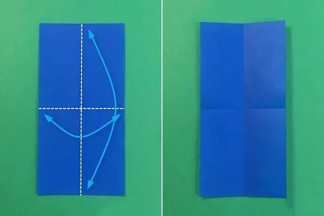 幼儿简单手工折纸一副无指手套