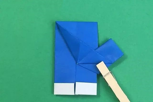 幼儿简单手工折纸一副无指手套