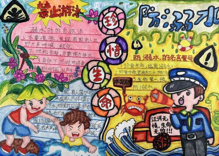 以安全教育为主题的手抄报图片及内容