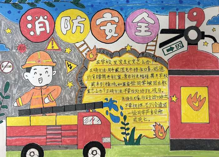 以安全教育为主题的手抄报图片及内容