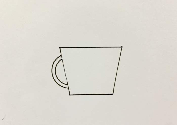 简单的刷牙杯简笔画教程