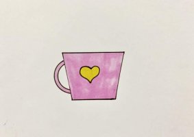 简单的刷牙杯简笔画教程