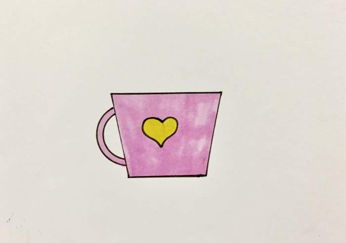 简单的刷牙杯简笔画教程