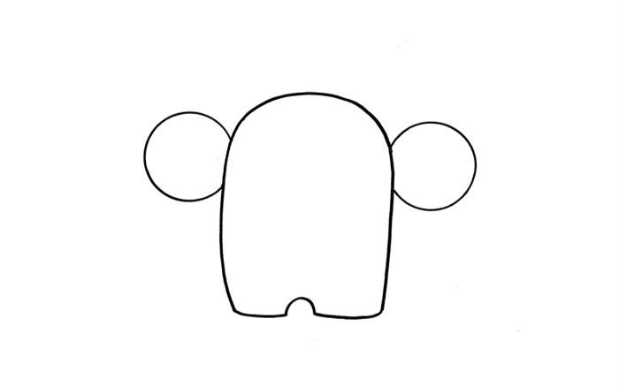 用数字9画卡通大象简笔画教程